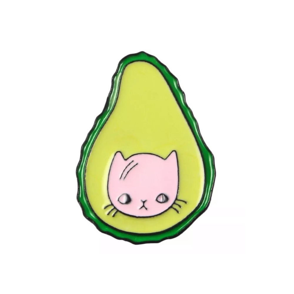 Avo-Cato Avocado Cat Pin